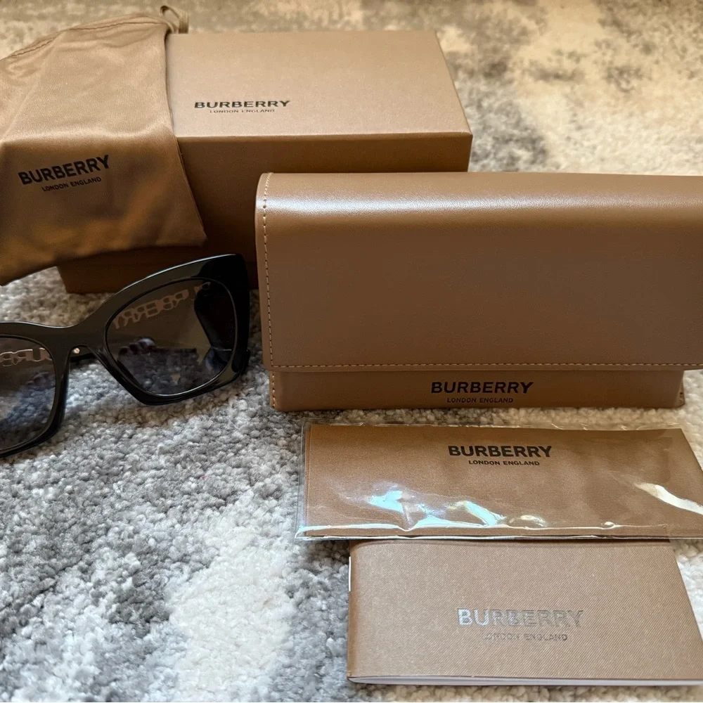 Burberry Black Cat-Eye Sunglasses - Picture 2 of 5